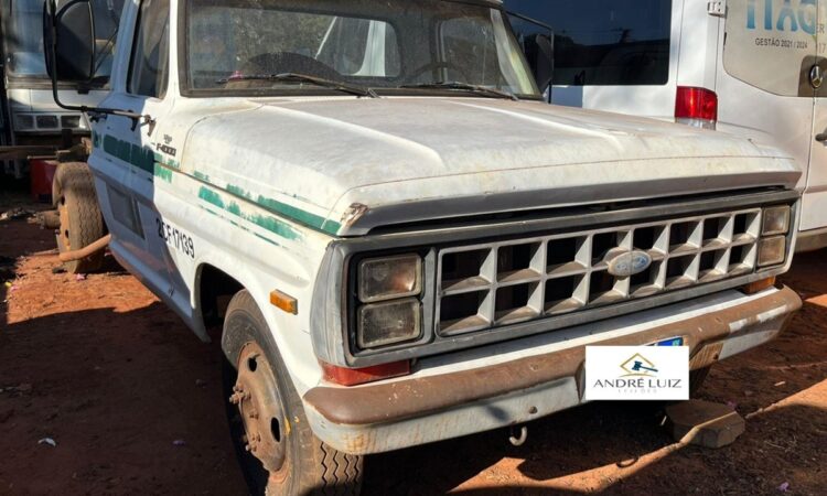 Caminhão Mercedes e Ford F4000, Sprinter e outros veículos no leilão de prefeitura no interior do Paraná