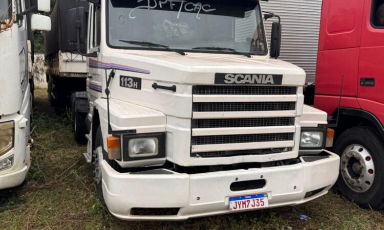 Caminhão Scania e Semirreboque a partir de R$ 7.800 no leilão de apreensões da Policia Federa