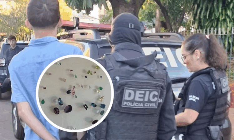 Megaoperação desmantela quadrilha de falsos leilões e prende suspeitos com pedras preciosas em SC e RS