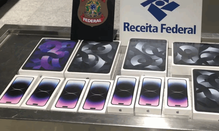 Receita Federal realiza leilão em Curitiba com iPhones 15 Pro Max a partir de R$ 4,6 mil