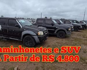 CAMINHONETES e SUV Por R$ 4.800 Leilão do Governo do Paraná