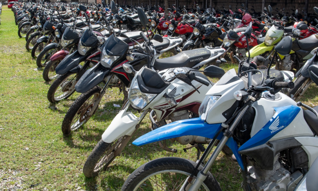 leilão de motos detran com 160 veiculos
