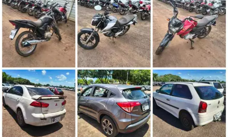 Leilão do Detran abre 2026 com motos a partir de R$ 1.229 e carros desde R$ 2 mil